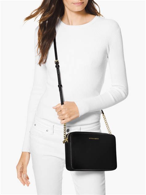 michael kors jet set large saffiano crossbody|Michael Kors tote jet set.